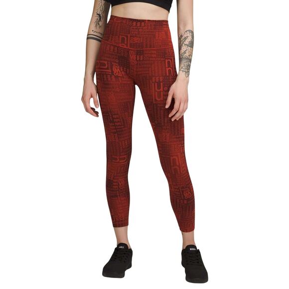 Lululemon Wunder Train High-Rise Tight 25" Ombre Red Multi Size 2 New With Tags - Picture 1 of 12